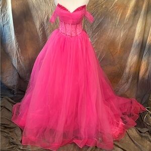Elegant Pink Prom Dress